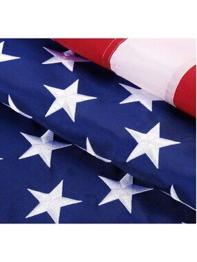 4x6 Embroidered USA Flag Heavy Duty Outdoor Nylon American Flag